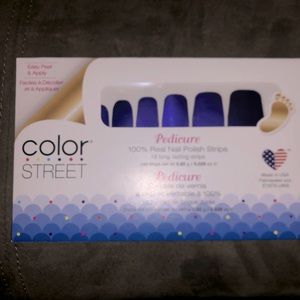 Color Street Nail Strips- Pedicure Set- Evening Sky
